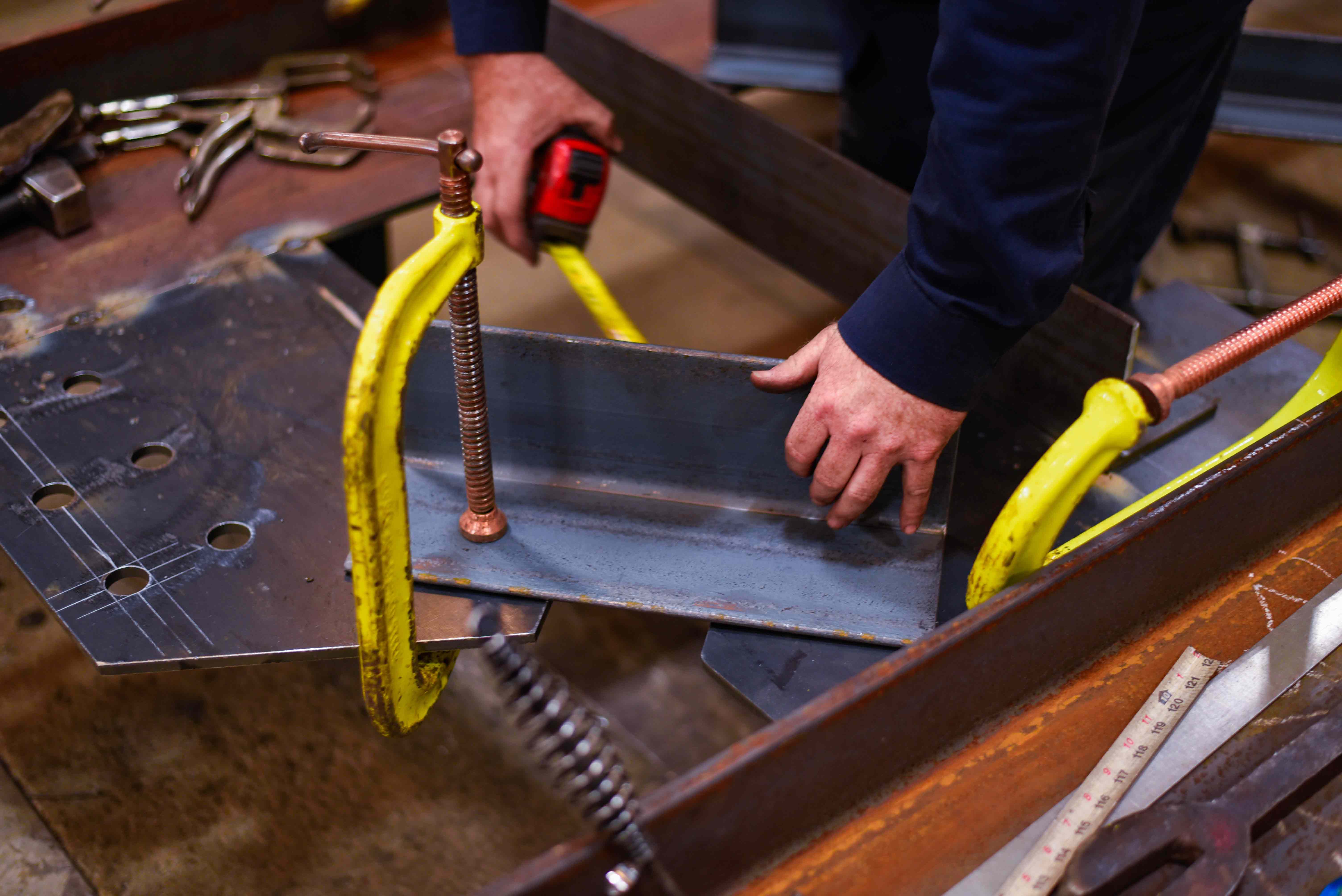 close up of hands working in Cullman shop